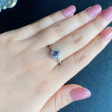 【アレキタイプ】天然カラーチェンジガーネット 天然ダイヤモンド リング