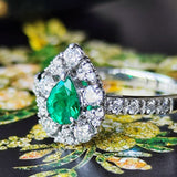 天然エメラルド 天然ダイヤモンド リング
