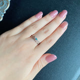 天然パライバトルマリン 天然ダイヤモンド リング