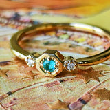 天然パライバトルマリン 天然ダイヤモンド リング