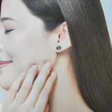 【お値下げ】カンチャナブリ産 天然サファイア 天然ダイヤモンド ピアス