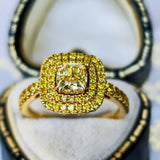 【イエローダイヤ】FANCY INTENSE YELLOW 1.01ct VS-2 リング GIA