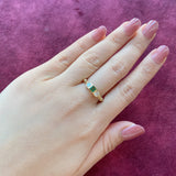 【Vintage Cartier】カルティエ エメラルド ダイヤモンド 18金スリーカラーリング