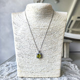 【大粒 4.36ct】天然スフェーン 天然ダイヤモンド ネックレス