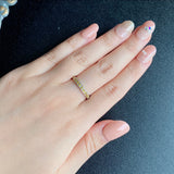 【イエローダイヤ】天然ダイヤモンド ハーフエタニティリング