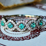 【お値下げ】天然パライバトルマリン 天然ダイヤモンド リング