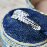 【お値下げ】ピンキーリング 葉っぱのモチーフ プラチナ