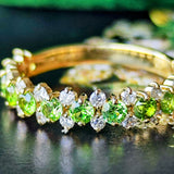 天然デマントイドガーネット 天然ダイヤモンド リング