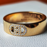 HERMES エルメス Hダンクル 18金PG