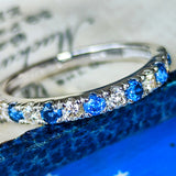 天然コバルトブルースピネル 天然ダイヤモンド リング