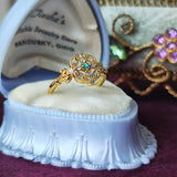 【童話シリーズ 白雪姫】セミオーダーリング 天然パライバトルマリン 天然ダイヤモンド