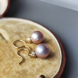 【再入荷しました!】さくらパール 花の雫 18金ピアス