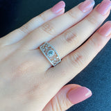 天然アレキサンドライト 天然ダイヤモンド リング