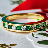 【オールドティファニー】TIFFANY&Co. ティファニー エメラルド ダイヤモンド ヴィンテージリング