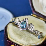 【お値下げ】天然ブルーコーネルピン 天然ダイヤモンド リング