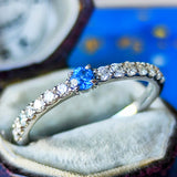 【レアストーン】天然コバルトブルースピネル 天然ダイヤモンド