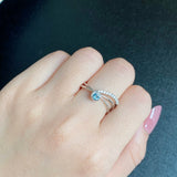 【カンチャナブリ産】天然サファイア 天然ダイヤモンド リング