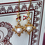 【お値下げ】TASAKI 田崎真珠 あこやベビーパール 天然ダイヤモンド ピアス