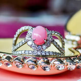 天然コンクパール 天然ダイヤモンド リング