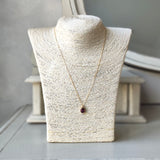 【ピンクジルコン】天然ジルコン 天然ダイヤモンド ネックレス