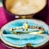 天然オパールキャッツアイ 天然ダイヤモンド リング