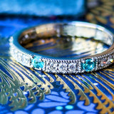 天然パライバトルマリン 天然ダイヤモンド リング