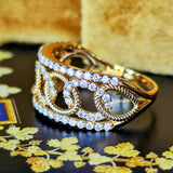 天然ダイヤモンド 18金リング