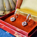 天然アレキサンドライト 天然ダイヤモンド ピアス チャーム