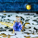 【お値下げ】天然タンザナイト 天然ダイヤモンド ネックレス