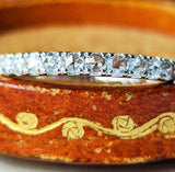 【ローズカット】天然ダイヤモンド ハーフエタニティリング プラチナ