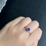 天然タンザナイト 天然ダイヤモンド リング