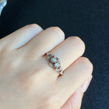 【お値下げ】フランス アンティーク 天然ダイヤモンドリング