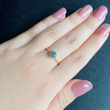 【カンチャナブリ産】天然サファイア 天然ダイヤモンド リング