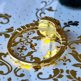 【シュガーローフ】天然エメラルド 天然ダイヤモンド 18金リング