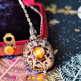 【魅惑の黒い宝石】天然ブラックスターサファイア 天然ブラックダイヤモンド ネックレス