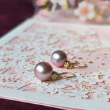 【さくらパール】花の雫 18金ピアス