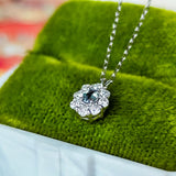 天然アレキサンドライト 天然ダイヤモンド プラチナネックレス