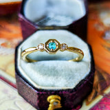 天然パライバトルマリン 天然ダイヤモンド リング