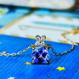 【お値下げ】天然タンザナイト 天然ダイヤモンド ネックレス