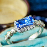 天然サファイア 1.13ct 天然ダイヤモンド リング