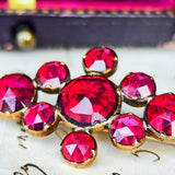 【幻の宝石】ペルピニャンガーネット フランスアンティーク ブローチ