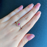 天然ルビー 天然ダイヤモンド リング