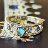 【お値下げ】天然アレキサンドライトキャッツアイ 天然ダイヤモンド リング