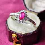 【お値下げ】天然スタールビー 天然ダイヤモンド リング