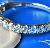 【ローズカット】天然ダイヤモンド ハーフエタニティリング プラチナ