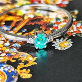 天然パライバトルマリン 天然ダイヤモンド リング