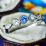 【幻のサファイア ヨーゴ渓谷】天然サファイア 天然ダイヤモンド リング 非加熱