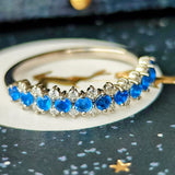 天然アウイナイト 天然ダイヤモンド リング