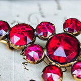 【幻の宝石】ペルピニャンガーネット フランスアンティーク ブローチ