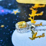 【イエローダイヤ】FANCY INTENSE YELLOW 0.60ct VVS-1 ネックレス GIA